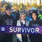 Pancreatic cancer survivor attends PurpleStride event with her two sons